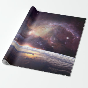 Papel De Regalo Galaxia estrella infinito cosmos oscuro
