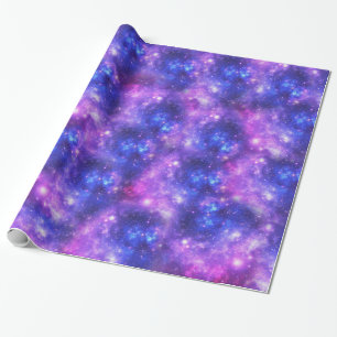 Papel De Regalo Galaxia púrpura