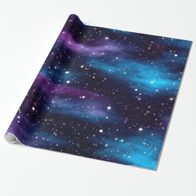 Papel De Regalo Galaxia Starry Sky (Desenrollado)