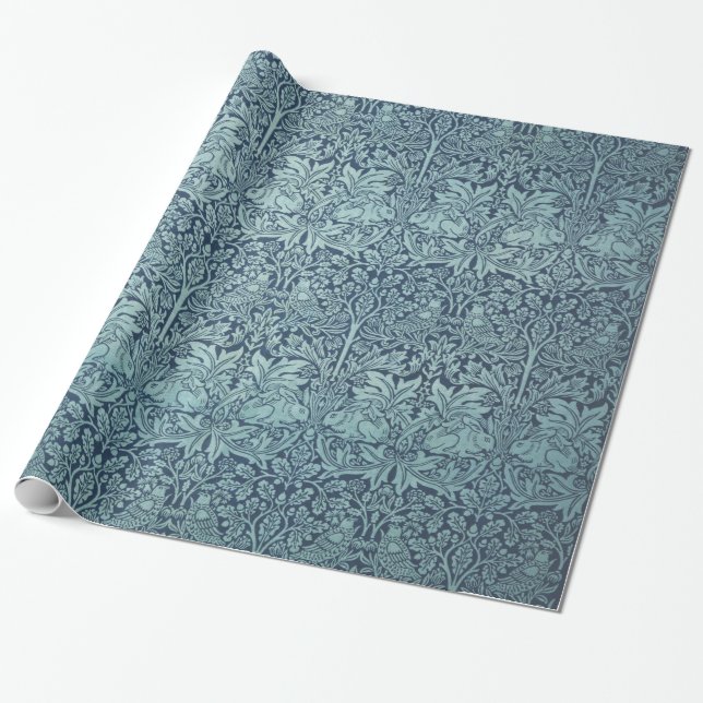 Papel De Regalo Galería de conejos William Morris BrerHD (Desenrollado)