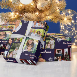 Papel De Regalo Galería de Fotos Familiares Navidad Personalizada 