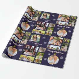 Papel De Regalo Galería de Fotos Familiares Navidad Personalizada 