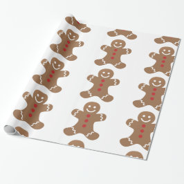 Papel De Regalo galleta de pan de jengibre cara hombre lindo postr