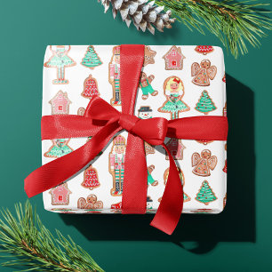 Papel De Regalo Galletas de cascanueces navideñas lindas