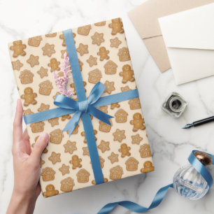 Papel De Regalo Galletas de Hombres de Pan de Jengibre Acogedoras