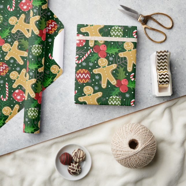 Papel De Regalo Galletas de jengibre de Navidad (Artesanía)