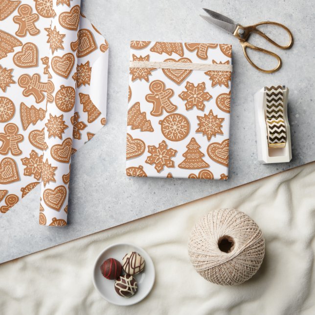 Papel De Regalo Galletas de jengibre de Navidad (Artesanía)