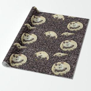 Papel De Regalo Galletas de microprocesador de chocolate