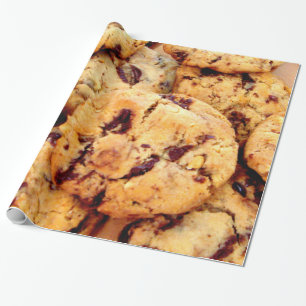 Papel De Regalo Galletas de microprocesador de chocolate