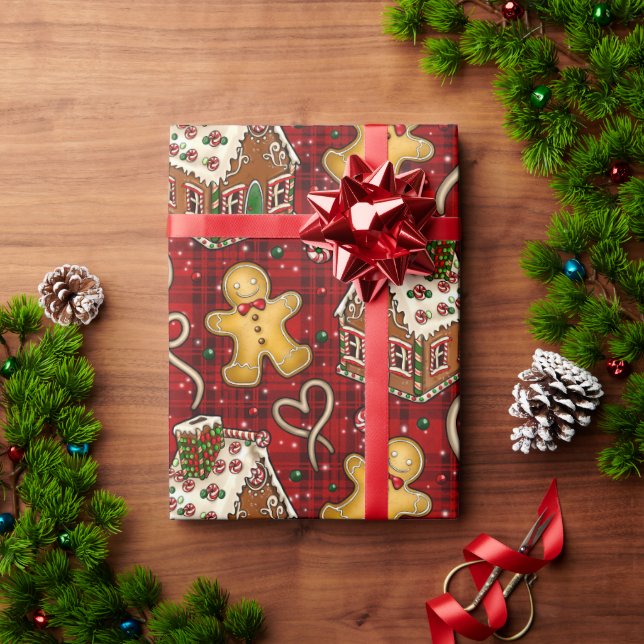 Papel De Regalo Galletas de Navidad  (Regalo de vacaciones)