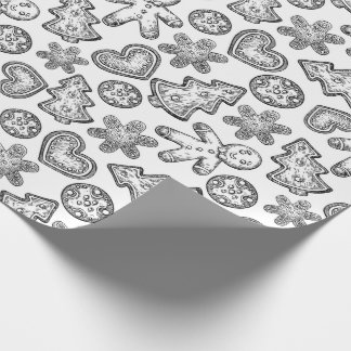 Papel De Regalo Galletas del navidad del hombre de pan de jengibre