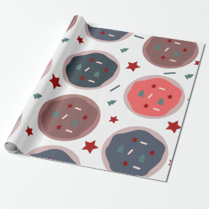 Papel De Regalo Galletas Navideñas Lindas Spinkles Panadería Dulce