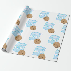 Papel De Regalo Galletas y leche