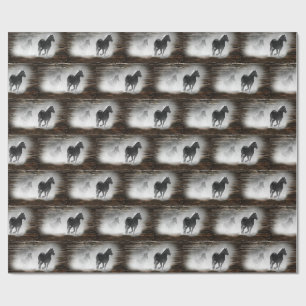 Papel De Regalo Gallopaje de caballos salvajes