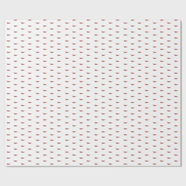 Papel De Regalo Gamba cereza roja RCS (Superficie plana)