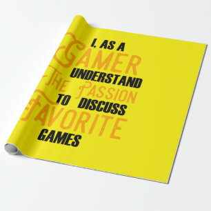 Papel De Regalo Gamer Art A Gamer Entiende La Pasión