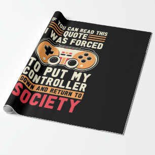 Papel De Regalo Gamer Fue Obligado A Poner Mi Controlador