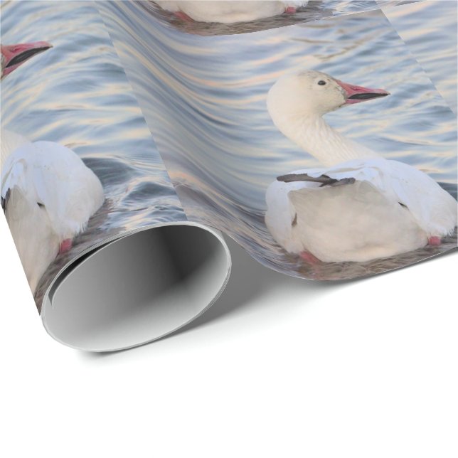 Papel De Regalo Ganso de nieve (Esquina del rollo)