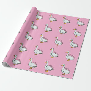 Papel De Regalo Ganso Divertido, Amante de los Gansos, Ganso Tonto