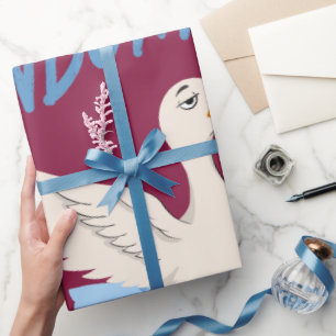 Papel De Regalo Ganso divertido en modo indiferente ballet