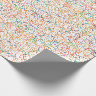 Papel De Regalo Garabatos multicolores