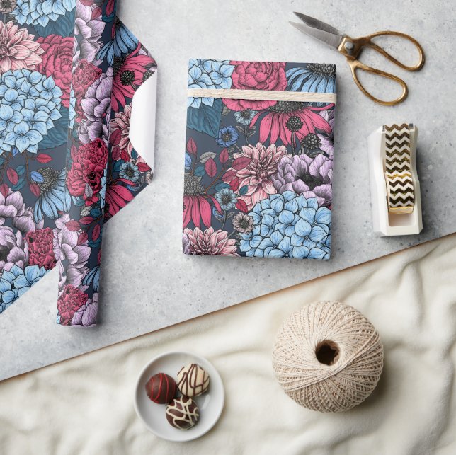 Papel De Regalo Garden florals (Artesanía)