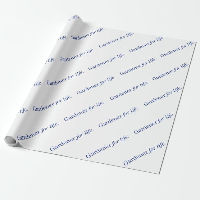 Papel De Regalo Gardener para la vida (Desenrollado)