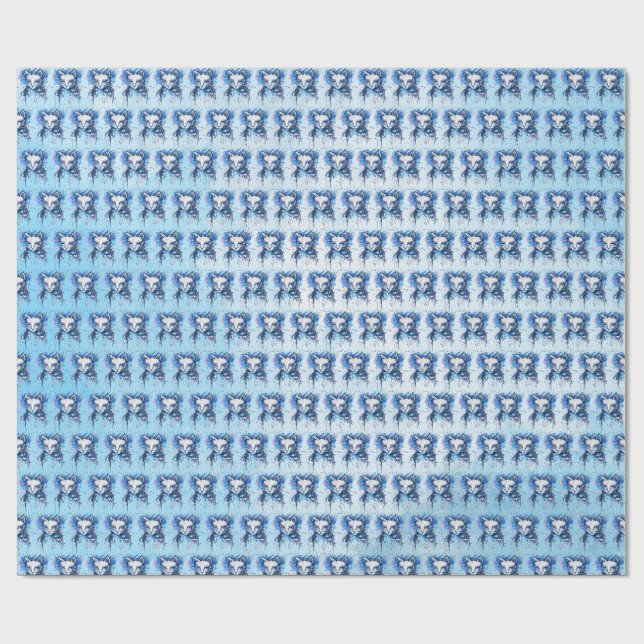 Papel De Regalo Gatita (Superficie plana)