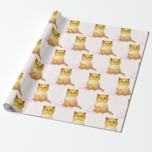 Papel De Regalo Gatito, Navidades de cumpleaños Fiesta envuelto pa