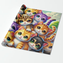 Papel De Regalo Gatitos