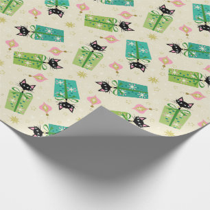 Papel De Regalo Gatitos de época y cajas de regalo ©studioxtine