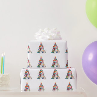 Papel De Regalo Gatitos del Árbol de Navidad Navidad
