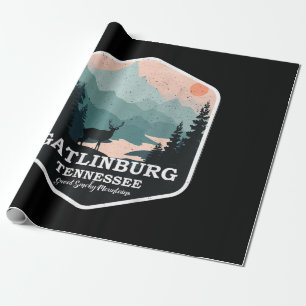Papel De Regalo Gatlinburg Tennessee, una gran montaña de humo