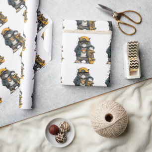 Papel De Regalo Gato antropomórfico de Guay con atuendo de hip hop