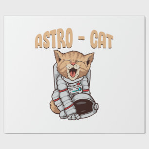 Papel De Regalo Gato Astro