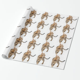 Papel De Regalo Gato de Bengala