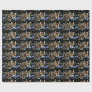 Papel De Regalo Gato de Bengala que se cuela