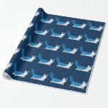 Papel De Regalo Gato de Jánuca<br><div class="desc">¡Un gran regalo para los amantes del gato en Chanukah!</div>