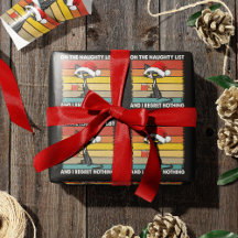 Gato de Navidades gruñones en la lista traviesa