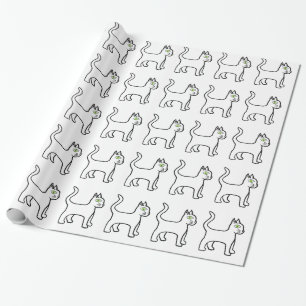Papel De Regalo Gato de ojo verde Thunder_Cove