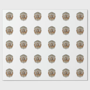 Papel De Regalo Gato de relojería Gato Steampunk Arte vectorial vi