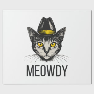 Papel De Regalo Gato Divertido Miau