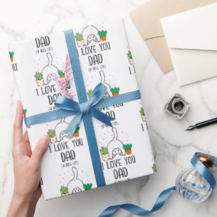 Papel De Regalo Gato Divertido Te Amo Papá Un Montón
