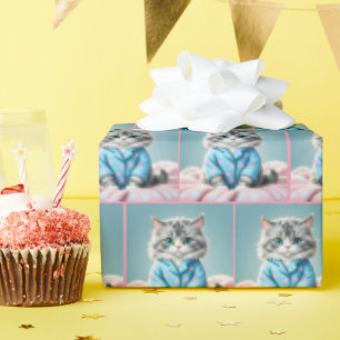 Papel De Regalo Gato En Pajamas