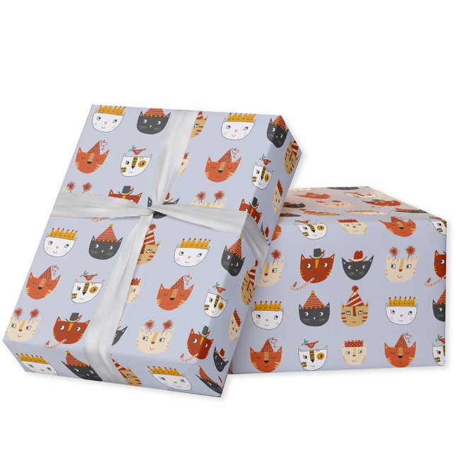 Papel De Regalo Gato Kitty (Cute kitty cat pattern gift wrap paper roll)