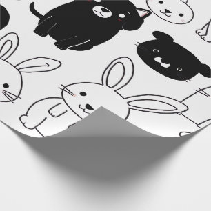 Papel de regalo Gato Negro 