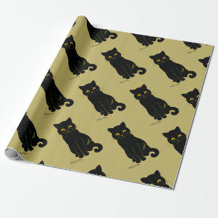 Papel De Regalo gato negro, Louis Wain