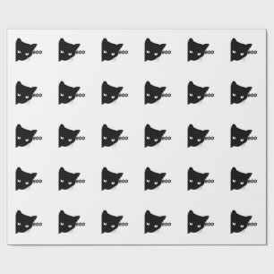 Papel De Regalo Gato negro regalo de Halloween gatos
