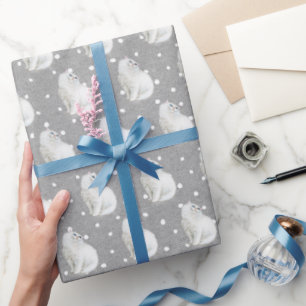 Papel De Regalo Gato persa en puntos