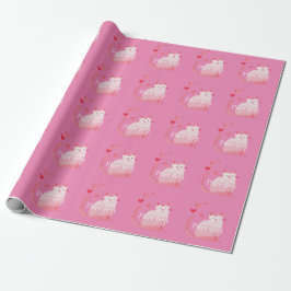 Papel De Regalo Gato Pink Purrfect